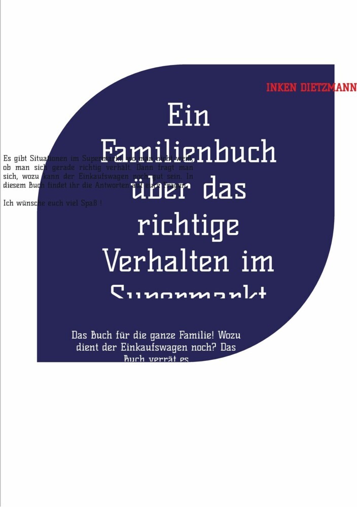 Ein Familienbuch über das richtige Verhalten im Supermarkt main product photo