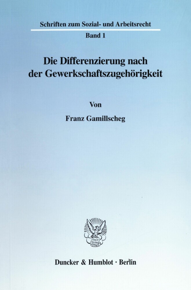 Die Differenzierung nach der Gewerkschaftszugehörigkeit. main product photo