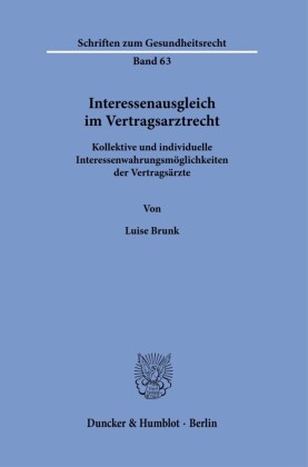 Interessenausgleich im Vertragsarztrecht.