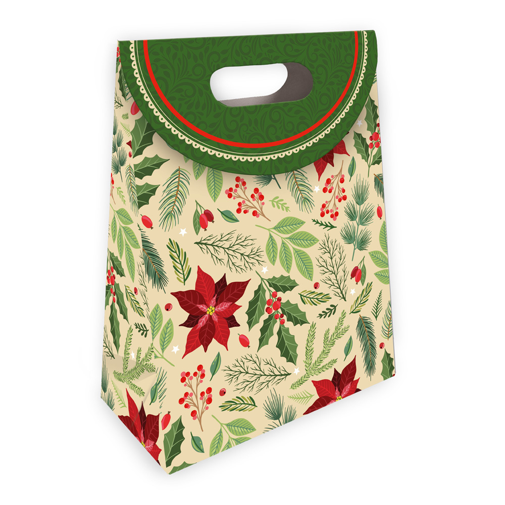 Trötsch Geschenktasche mit Verschluss klein Weihnachtsstern main product photo