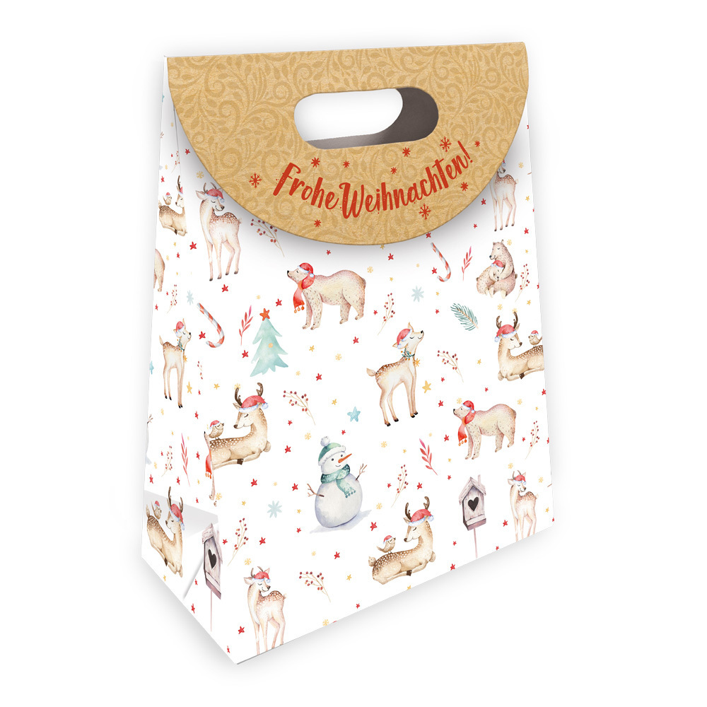 Trötsch Geschenktasche mit Verschluss medium Winterwald main product photo
