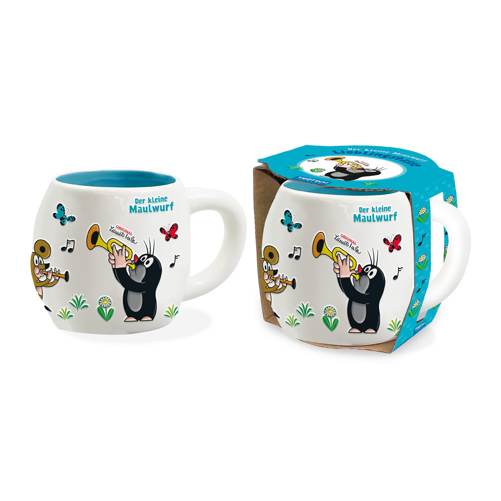Trötsch Der kleine Maulwurf 3D Porzellantasse Lieblingstasse Musik main product photo
