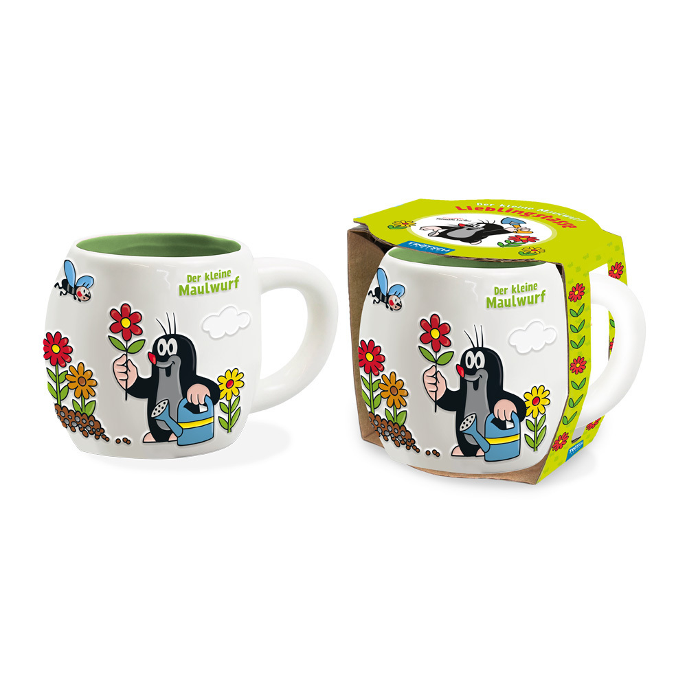 Trötsch Der kleine Maulwurf 3D Porzellantasse Lieblingstasse Garten main product photo