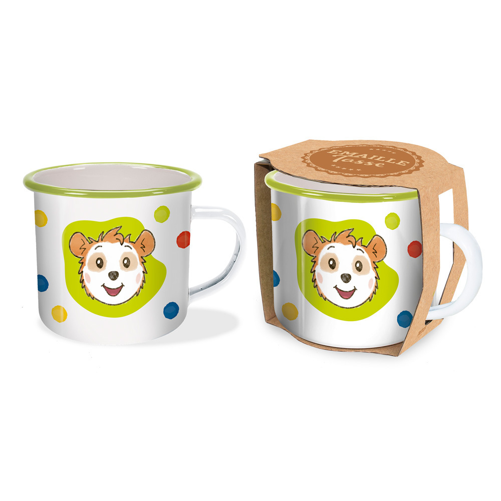 Trötsch Bobo Siebenschläfer Emailletasse Punkte main product photo