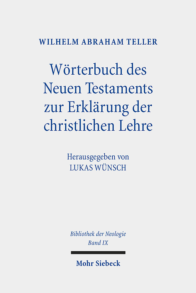 Wörterbuch des Neuen Testaments zur Erklärung der christlichen Lehre main product photo
