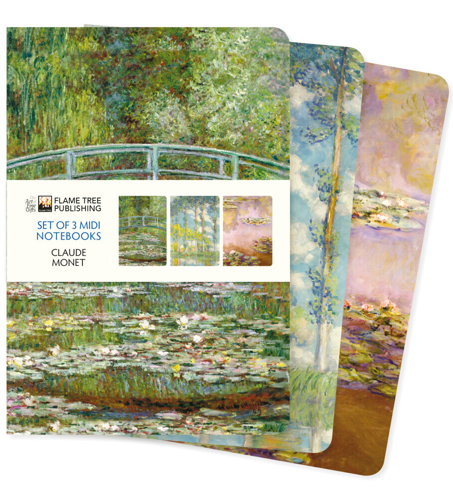 Dreier Set Mittelformat-Notizbücher: Claude Monet main product photo