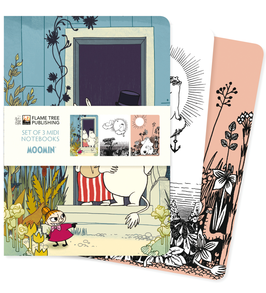 Dreier Set Mittelformat-Notizbücher: Tove Jansson, Die Mumins main product photo
