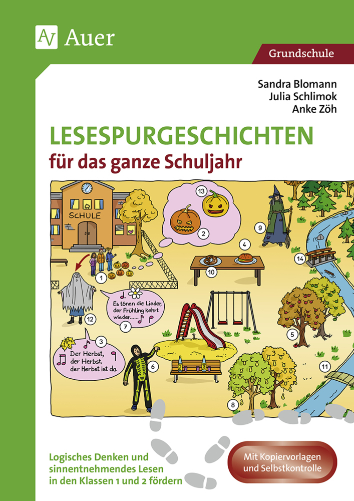 Lesespurgeschichten für das ganze Schuljahr 1/2 main product photo