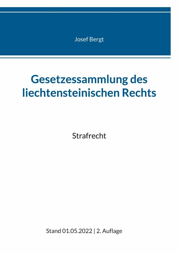Gesetzessammlung des liechtensteinischen Rechts main product photo