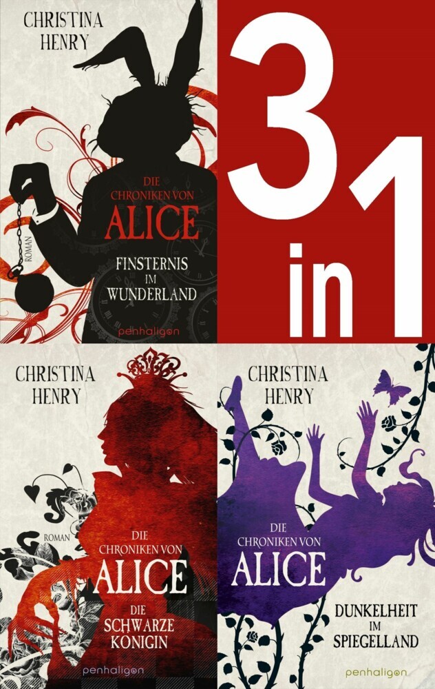Die Chroniken von Alice Band 1-3: Finsternis im Wunderland / Die Schwarze Königin / Dunkelheit im Spiegelland (3in1-Bundle) main product photo