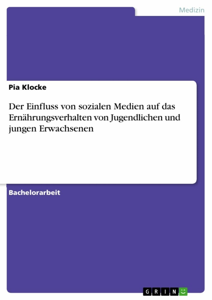 Der Einfluss von sozialen Medien auf das Ernährungsverhalten von Jugendlichen und jungen Erwachsenen main product photo