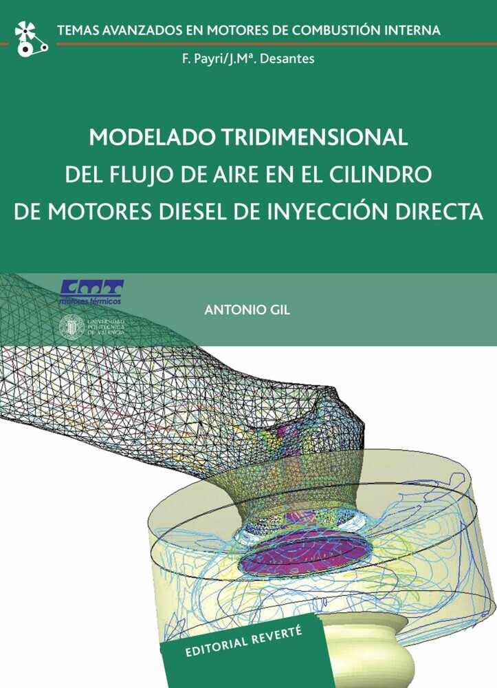 Modelado tridimensional del flujo de aire en el cilindro de motores diésel de inyección directa main product photo