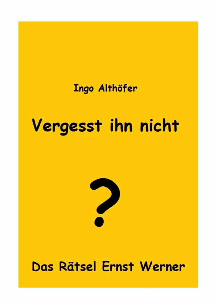 Vergesst ihn nicht! main product photo