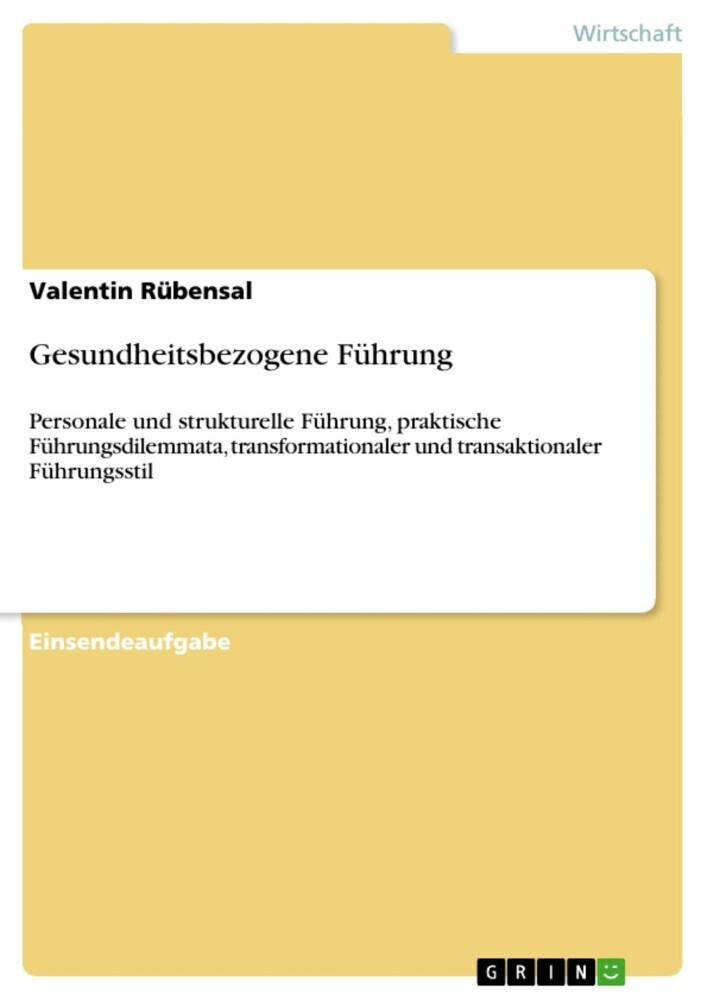 Gesundheitsbezogene Führung main product photo