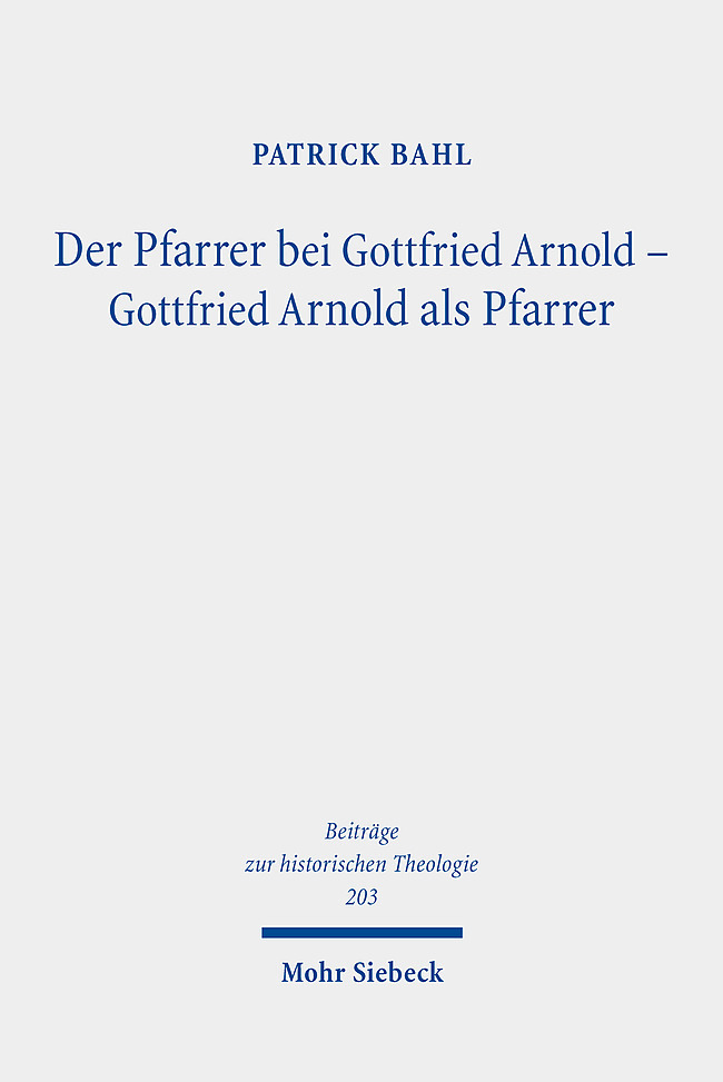 Der Pfarrer bei Gottfried Arnold - Gottfried Arnold als Pfarrer main product photo