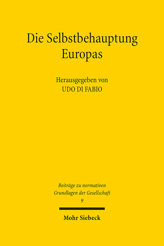 Die Selbstbehauptung Europas main product photo