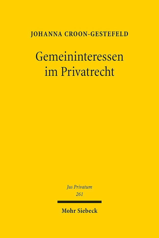 Gemeininteressen im Privatrecht main product photo