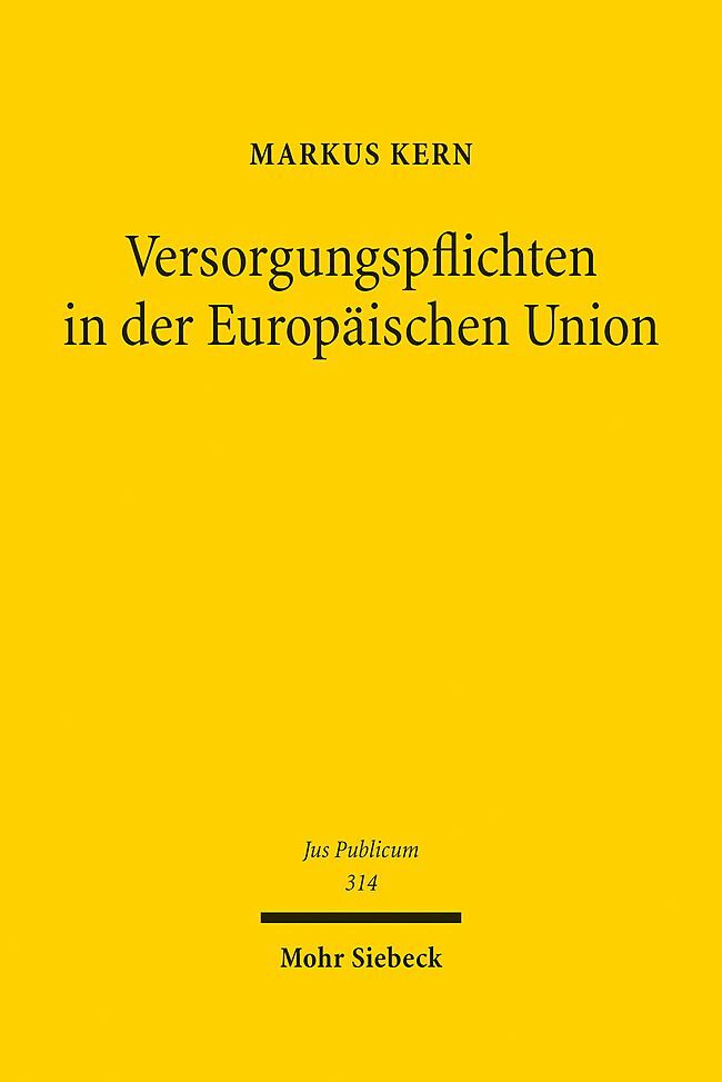 Versorgungspflichten in der Europäischen Union main product photo