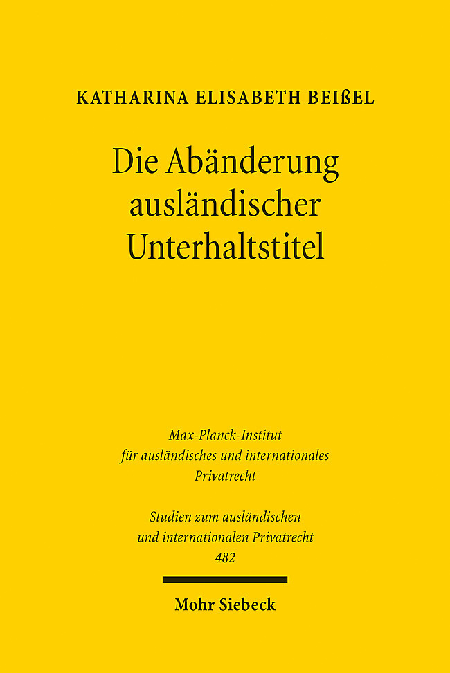 Die Abänderung ausländischer Unterhaltstitel main product photo