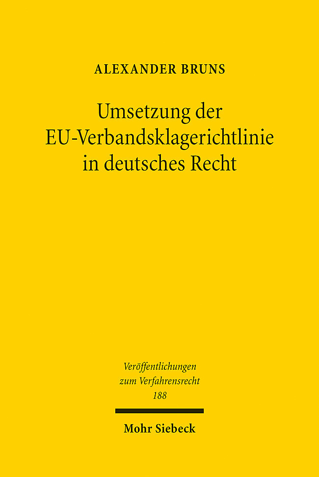 Umsetzung der EU-Verbandsklagerichtlinie in deutsches Recht main product photo