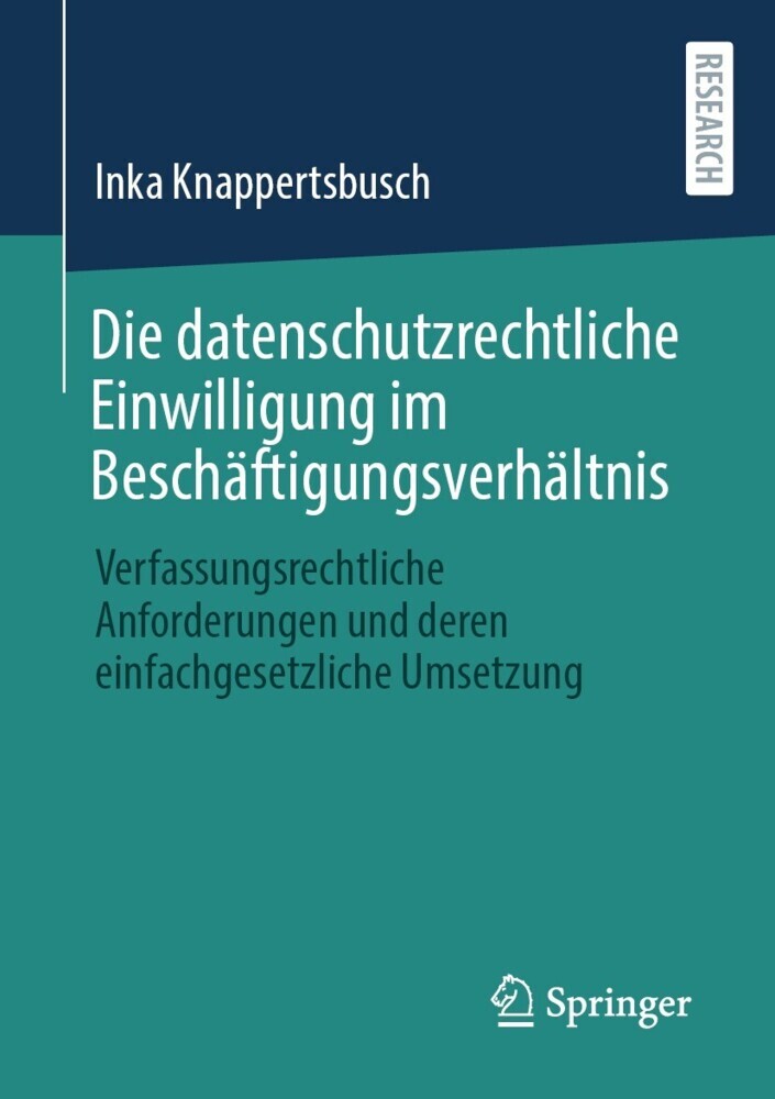 Die datenschutzrechtliche Einwilligung im Beschäftigungsverhältnis main product photo