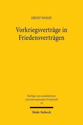 Vorkriegsverträge in Friedensverträgen