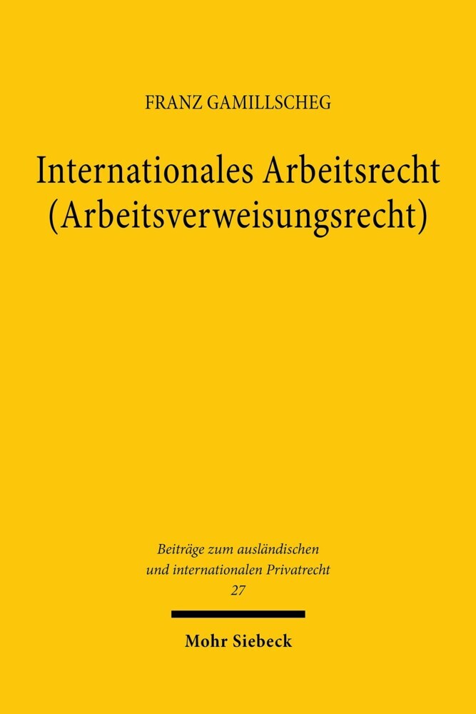 Internationales Arbeitsrecht (Arbeitsverweisungsrecht) main product photo