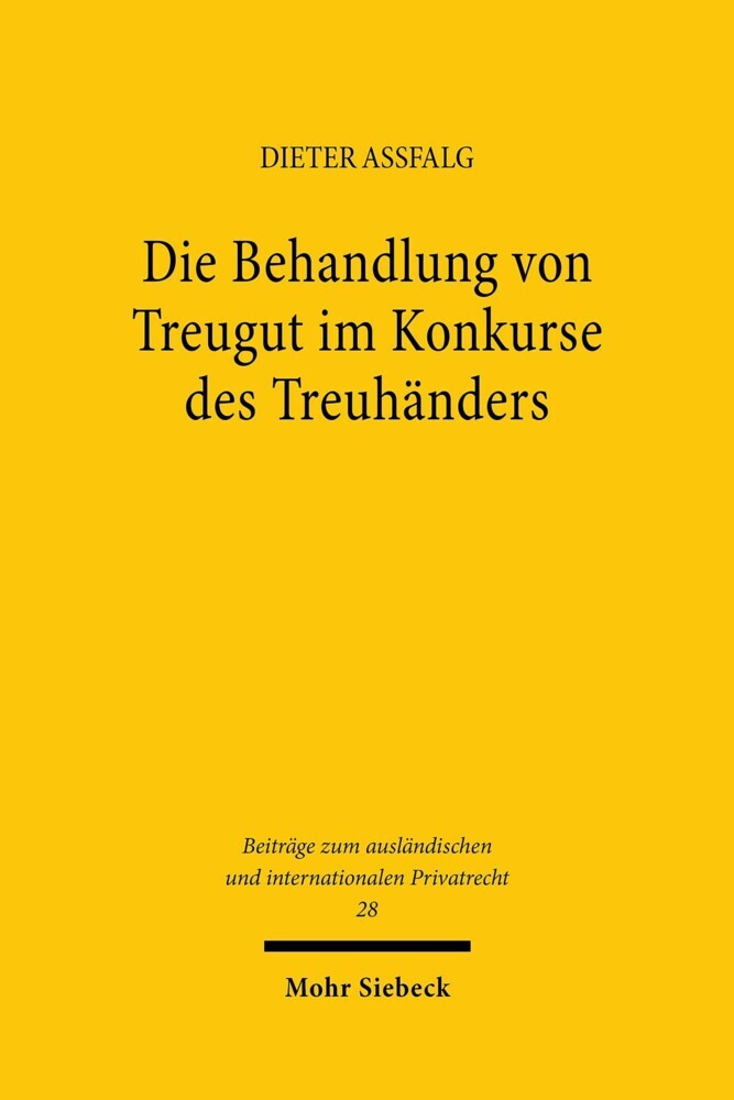 Die Behandlung von Treugut im Konkurse des Treuhänders main product photo