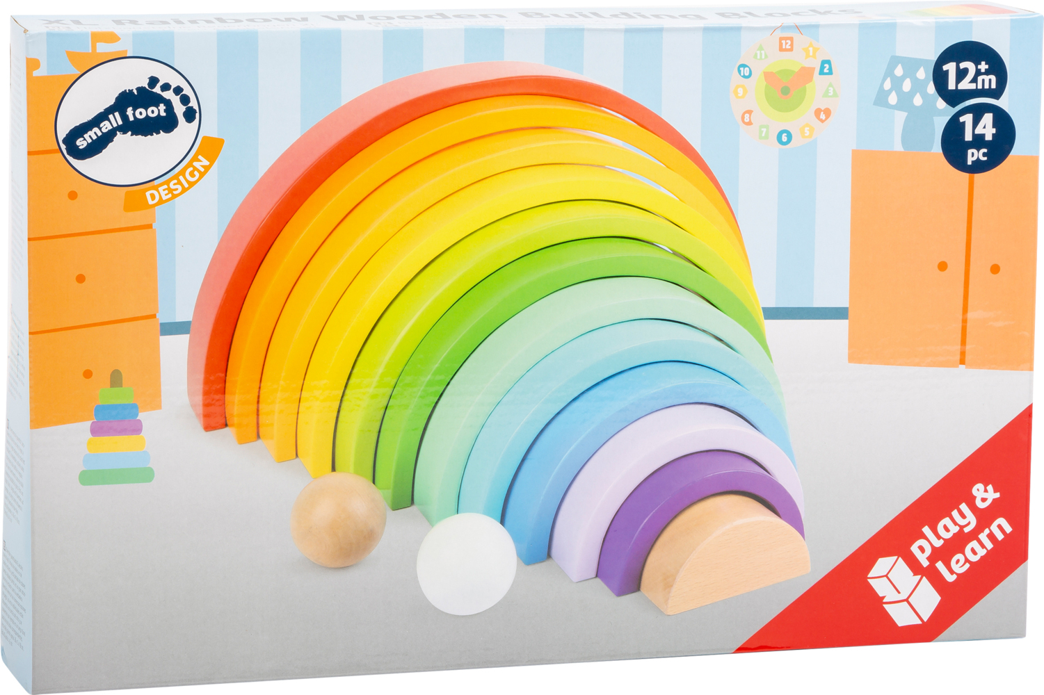 Holzbausteine Regenbogen XL main product photo