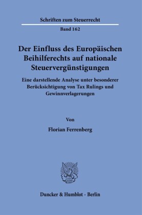 Der Einfluss des Europäischen Beihilferechts auf nationale Steuervergünstigungen.