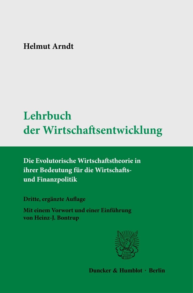 Lehrbuch der Wirtschaftsentwicklung. main product photo
