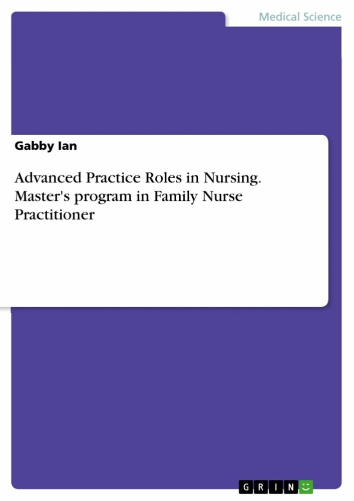Advanced Practice Roles in Nursing. Master's program in Family Nurse Practitioner main product photo