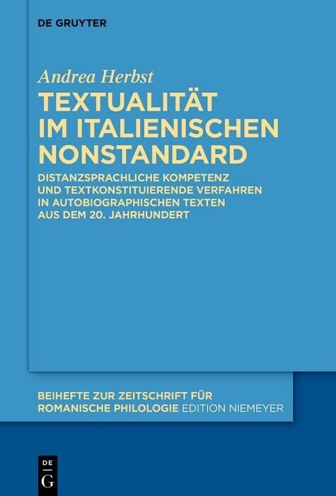 Textualität im italienischen Nonstandard main product photo