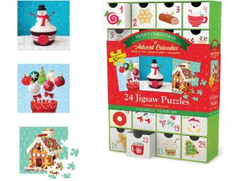 Puzzle Adventskalender - 1200 Teile Christmas Sweets
