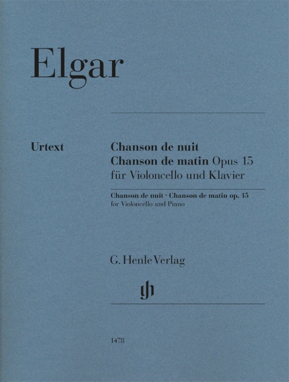 Edward Elgar - Chanson de nuit, Chanson de matin op. 15 für Violoncello und Klavier main product photo