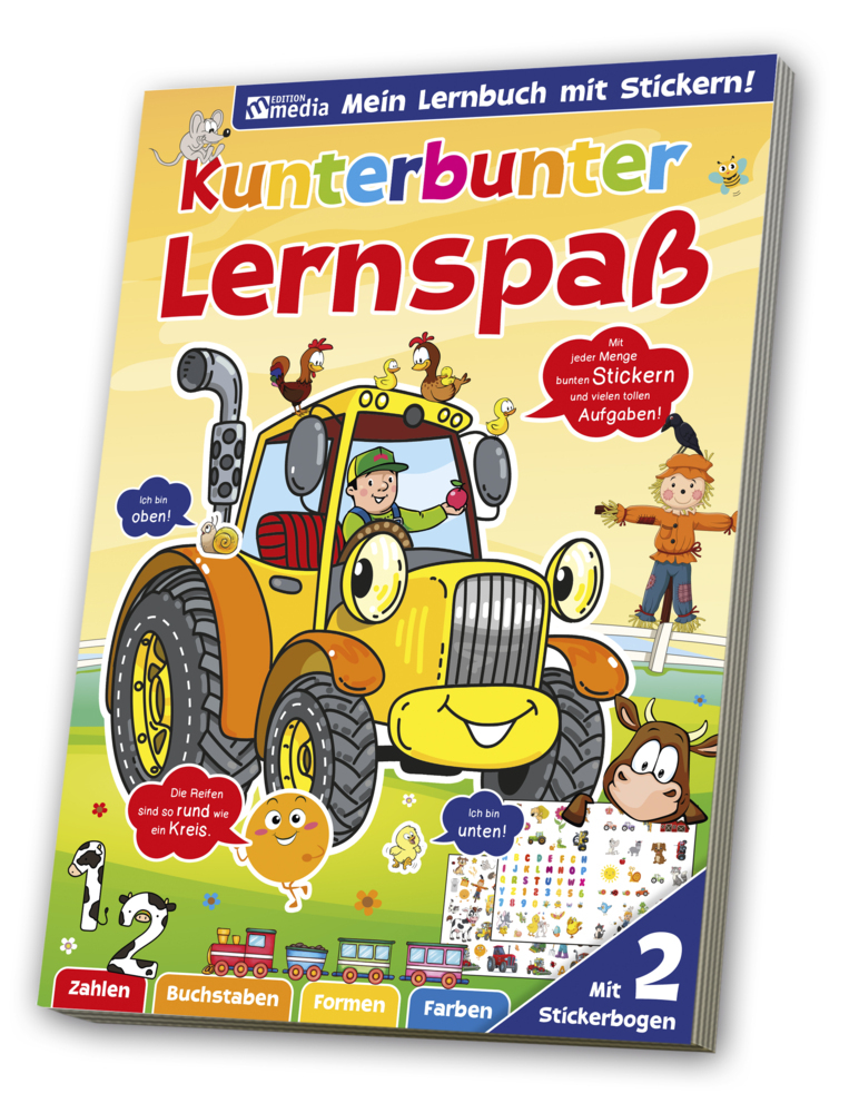 Sticker-Lernspaßbuch - Traktor / Landwirtschaft main product photo