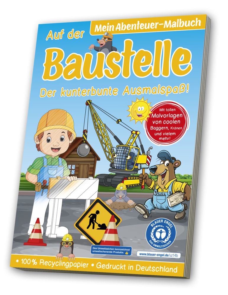 Malbuch Blauer Engel: Baustelle main product photo