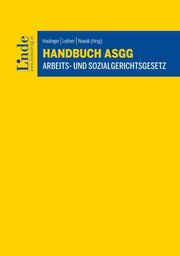 Handbuch ASGG | Arbeits- und Sozialgerichtsgesetz main product photo