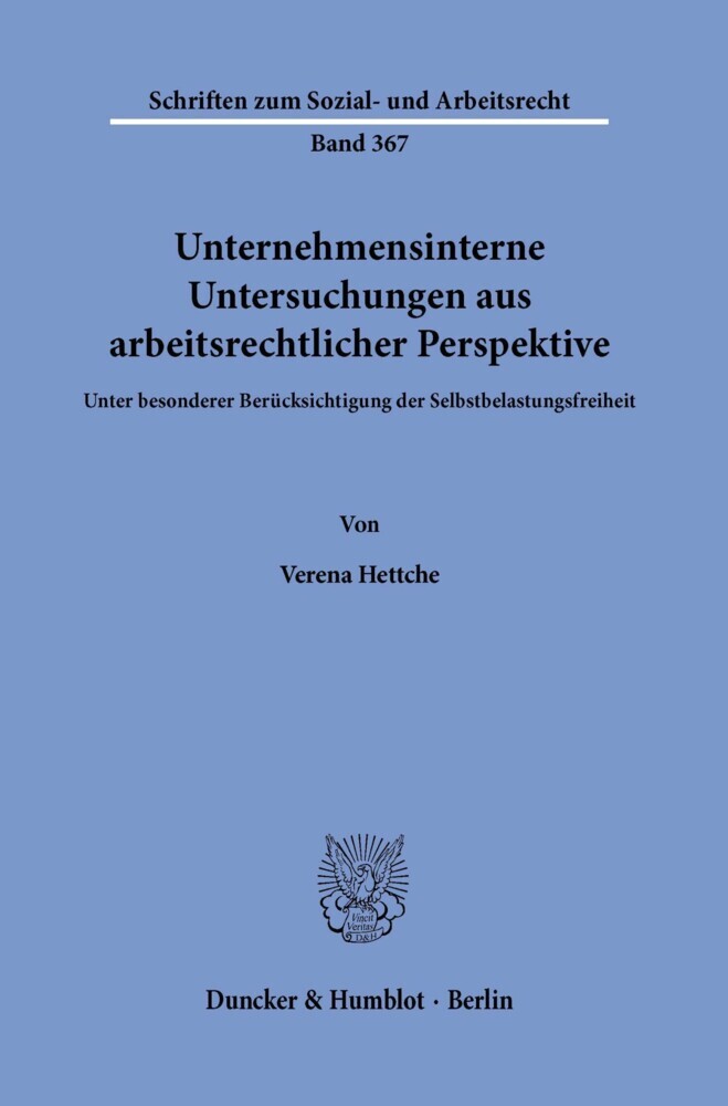 Unternehmensinterne Untersuchungen aus arbeitsrechtlicher Perspektive. main product photo
