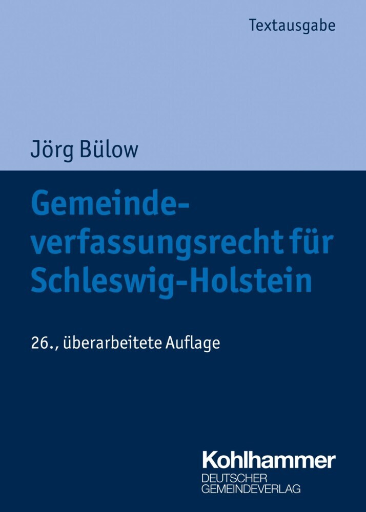 Gemeindeverfassungsrecht für Schleswig-Holstein main product photo