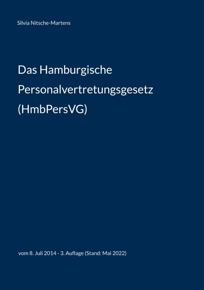 Das Hamburgische Personalvertretungsgesetz (HmbPersVG) main product photo
