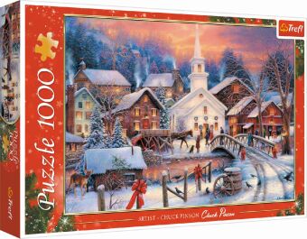 Puzzle 1000  Weiße Weihnacht (Puzzle)