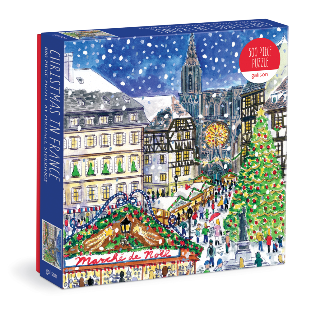 Michael Storrings Christmas in France 500 Piece Puzzle main product photo