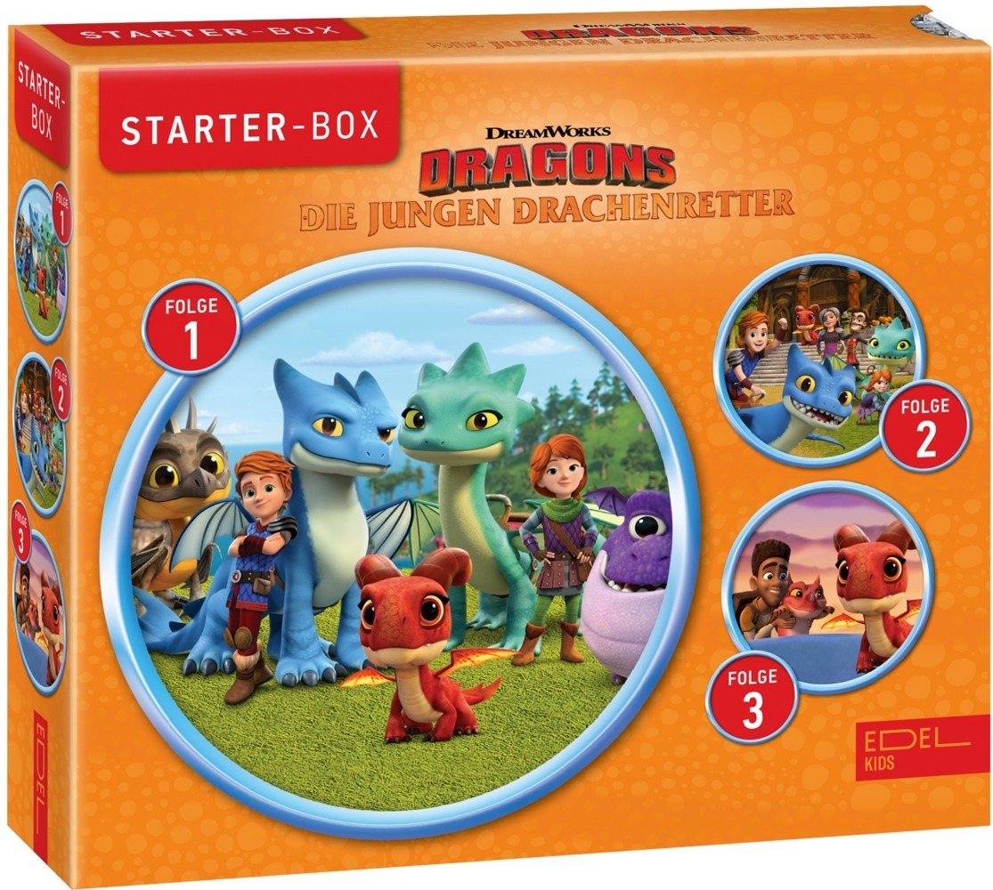 Dragons - Die jungen Drachenretter: Starter-Box. Box.1, 3 Audio-CD main product photo