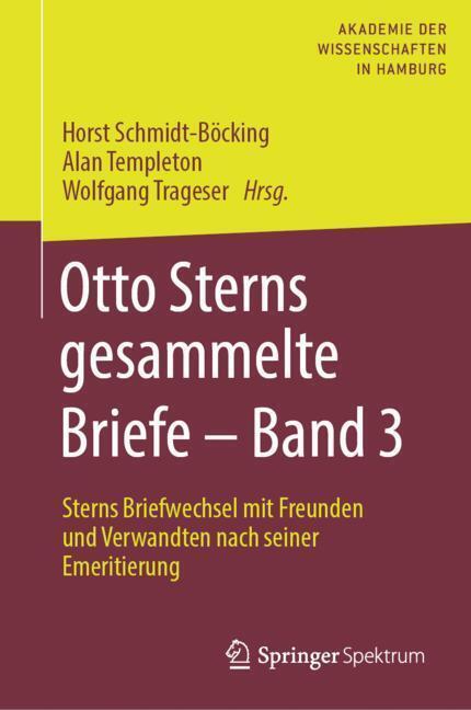 Otto Sterns gesammelte Briefe - Band 3 main product photo