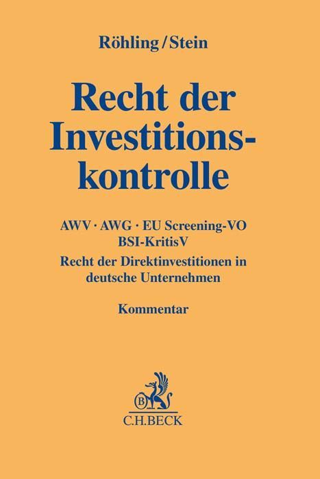 Recht der Investitionskontrolle main product photo