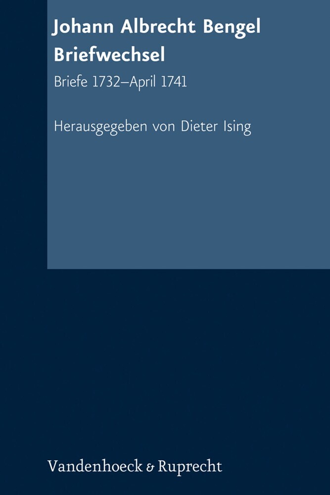 Johann Albrecht Bengel: Briefwechsel main product photo