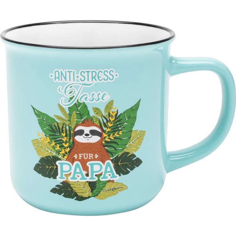 Becher Motiv Faultier, Anti-Stress Papa main product photo