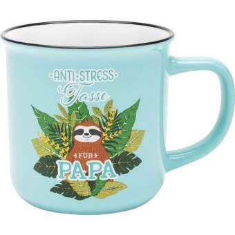 Becher Motiv Faultier, Anti-Stress Papa