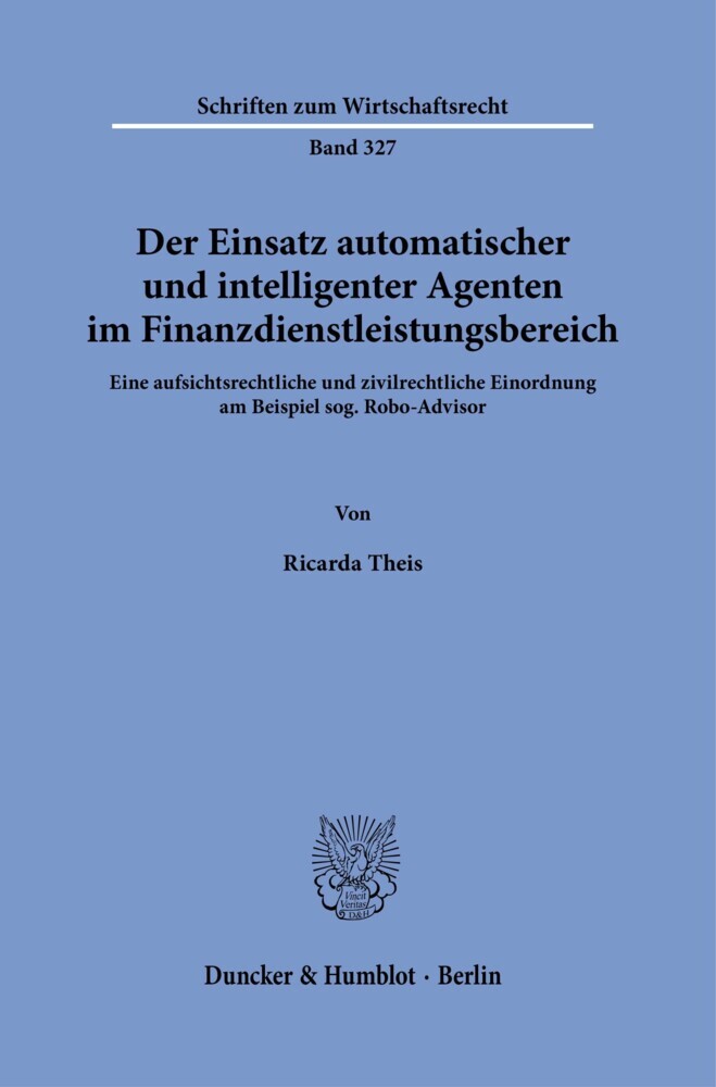 Der Einsatz automatischer und intelligenter Agenten im Finanzdienstleistungsbereich. main product photo
